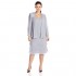 S.L. Fashions Women's Plus Size Embellished Tiered Jacket Dress