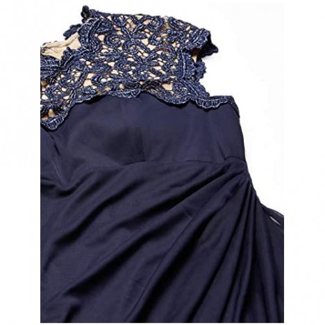 Alex Evenings Women's Metallic Cutout Lace Dress (Petite and Regular Sizes)