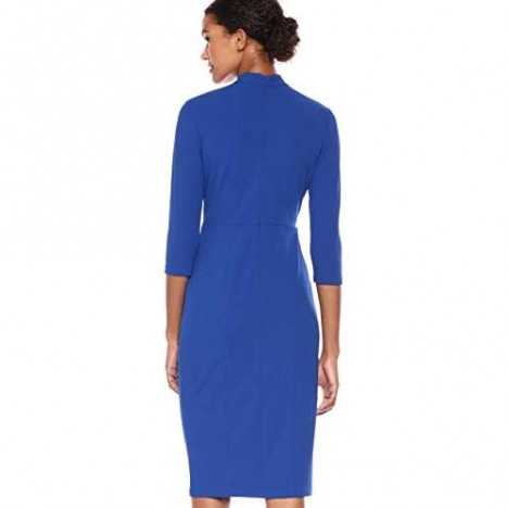 Donna Morgan Women's Knotted Crepe Sheath Dress