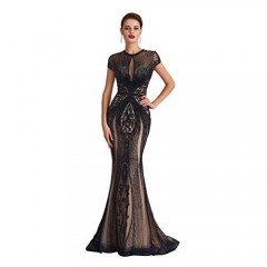 Engerla Sexy Celebrity Mermaid Evening Dress Luxurious Prom Gowns Women's Formal Party Dress