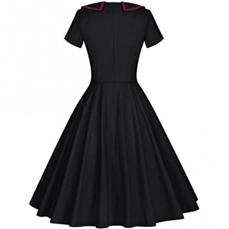 GownTown Womens Dresses 1950s Vintage Swing Stretchy Dresses