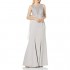 Alex Evenings Women's Long Embroidered Dress with Shawl