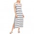 Max Studio Women's Stripe Sleeveless Maxi Dress