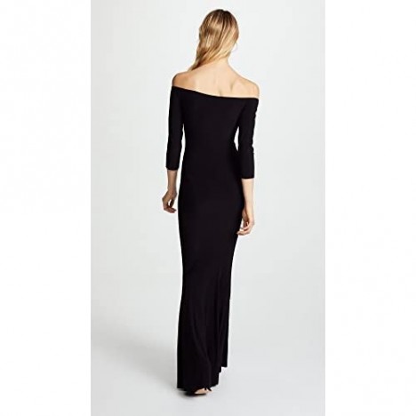 Norma Kamali Women's Off Shoulder Fishtail Gown