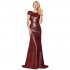 Sarahbridal Women's Formal Prom Dreeses Sequin Bridesmaid Dress Ball Gowns
