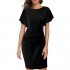 Women's 1950s Elegant Vintage Work Casual Ruffled Sleeve Cocktail Party Pencil Bodycon Dress 935