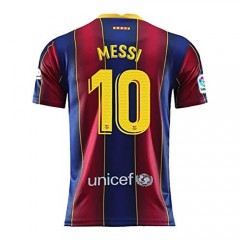 Bacairog Messi #10 Red/Blue Mens 2020/2021 Season New Barcelona Home Soccer T-Shirts Jersey S-XL
