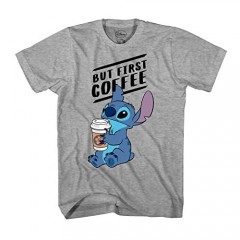 Disney Lilo and Stitch Coffee First Adult T-Shirt