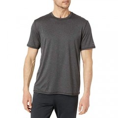 G.H. Bass & Co. Men's Short Sleeve Stretch Performance Crewneck Solid T-Shirt