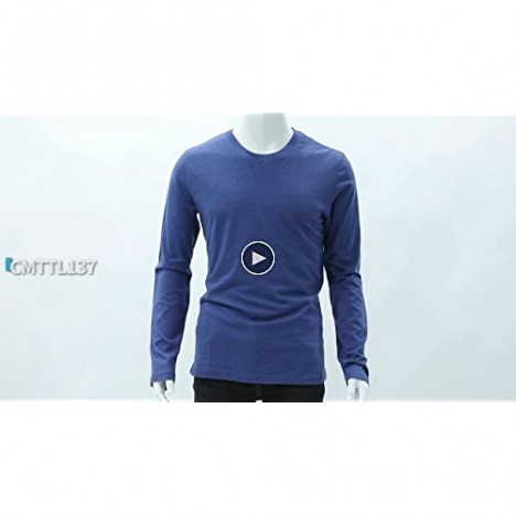 H2H Mens Casual Slim Fit Long Sleeve V-Neck T-Shirts