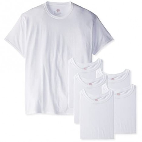 Hanes Men's FreshIQ Crew T-Shirt 6 Pack XXL White