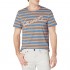 Lacoste Men's Short Sleeve Striped Script T-Shirt