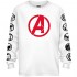 Marvel Avengers Endgame Logo Symbol Captain America Graphic Longsleeve T-Shirt