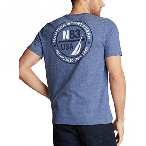 Nautica Men's Short Sleeve Logo Series Graphic Tee