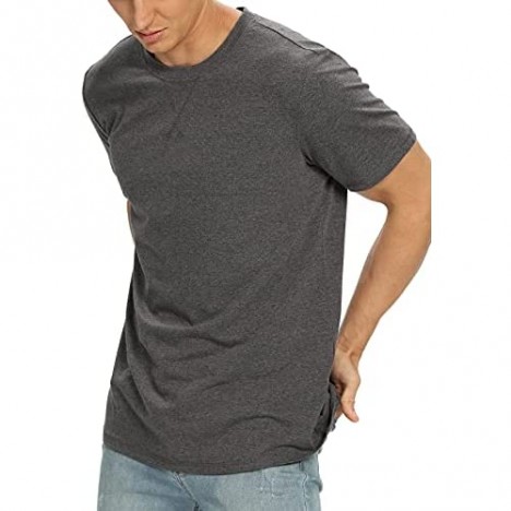 NITAGUT Men's Short Sleeve Premium Cotton Crew Neck T-Shirt