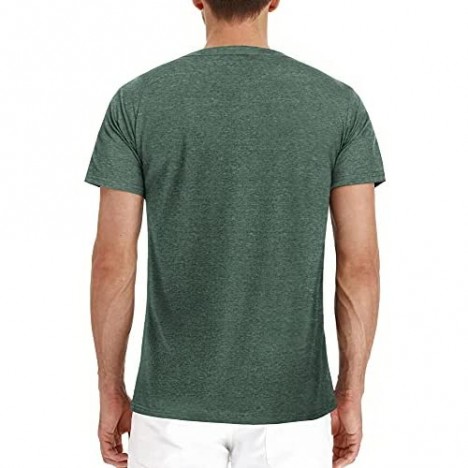 PEGENO Men's Fashion Casual Workwear Pocket Short Sleeve T-Shirt