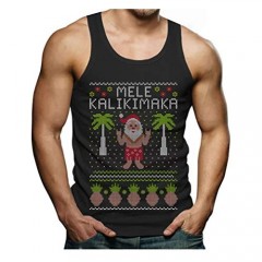 TeeStars - Mele Kalikimaka Hawaiian Santa Themed Ugly Christmas Sweater Singlet