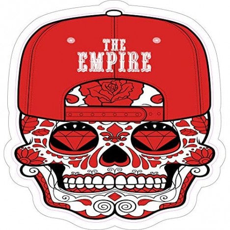 The Empire Candy Sugar Skull Black Tank Top with Free Sticker