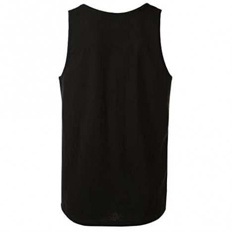 7 Encounter Men's Mesh Back Print Front Tank Top with Pocket
