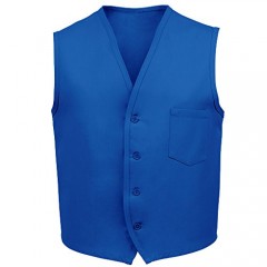 Fame Fabrics 28613 V40 Unisex Vest Left Chest Pocket Royal Blue LG