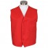 Fame Fabrics 28642 V40 Unisex Vest  Left Chest Pocket  Red  MD