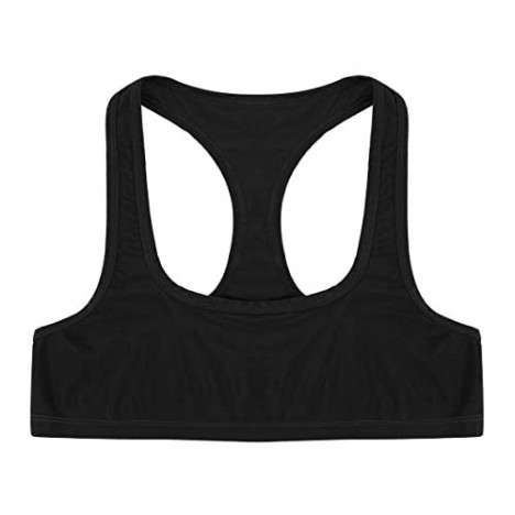 Hularka Men's Sleeveless Y-Back Muscle Half Tank Top Vest Tee Shirt Crop Top Sports T-Shirt