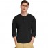 BALEAF Men's Athletic 3/4 Short Sleeve Henley Baseball T-Shirts Slim Fit Lightweight Soft Yoga Casual Top