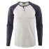 DESPLATO Men's Casual Active Sports Raglan Long Sleeve Baseball Henley T Shirts