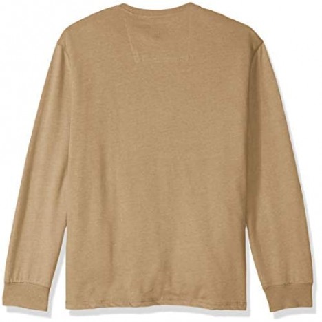 G.H. Bass & Co. Men's Carbon Long Sleeve Jersey Henley Solid Shirt