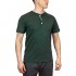 SHEEP RUN 100% Merino Wool Slim Fit Lightweight Breathable Men's Short Sleeve Henley Shirt