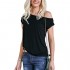 Women's 80s Off Shoulder Tops Long/Short Sleeve Casual Loose Fit Blouse T-Shirt