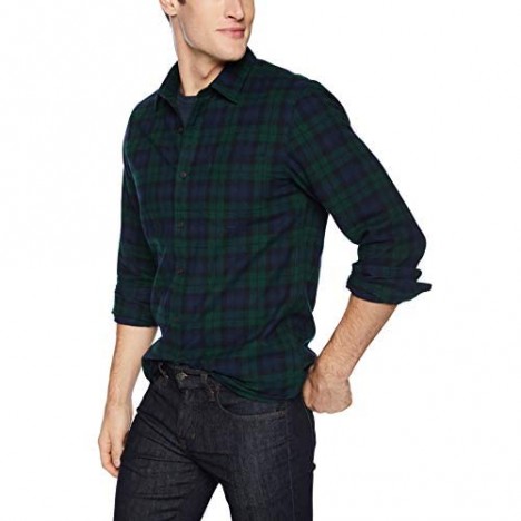 Brand - Goodthreads Men's Slim-Fit Long-Sleeve Brushed Flannel Shirt