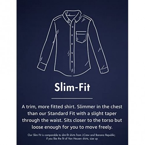 Brand - Goodthreads Men's Slim-Fit Long-Sleeve Brushed Flannel Shirt