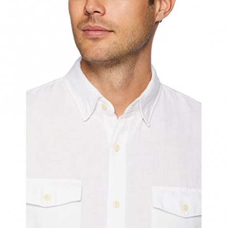 Brand - Goodthreads Men's Slim-Fit Long-Sleeve Linen and Cotton Blend Shirt