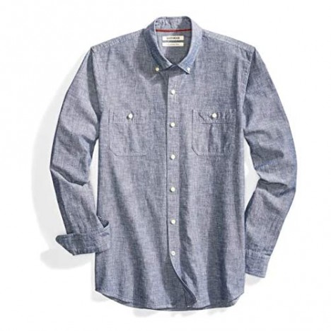 Goodthreads Men's Slim-Fit Long-Sleeve Chambray Shirt