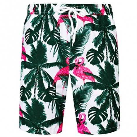 J.VER Men's Hawaiian Shirts Casual Button Down Short Sleeve Printed Shorts Summer Beach Tropical Hawaii Shirt Suits