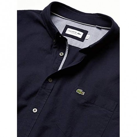 Lacoste Men's Short Sleeve Regualr Fit Oxford Shirt