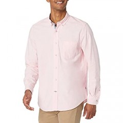 Nautica Men's Big and Tall Long Sleeve Button Down Solid Oxford Shirt