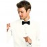 Allure Men Luxe Microfiber  Swiss Pleat Fitted  Tuxedo Shirt  Dress Shirt  Spread Collar