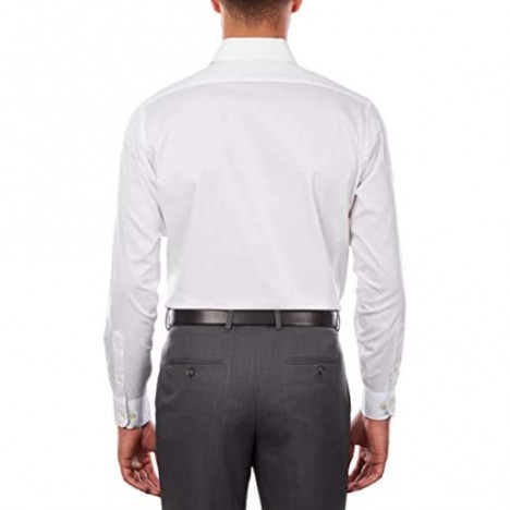 Arrow 1851 Men's Dress Shirt Regular Fit Stretch Poplin Solid