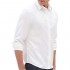 BANANA REPUBLIC Mens Slim-Fit Untucked Non-Iron Shirt  White
