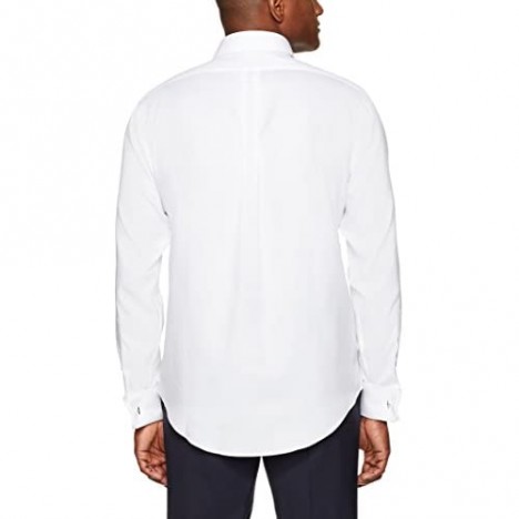 Brand - Buttoned Down Men's Classic Fit French Cuff Dress Shirt Supima Cotton Non-Iron Spread Collar