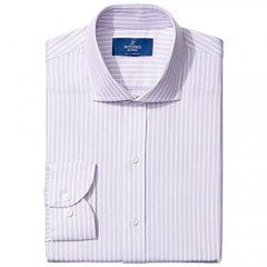Brand - Buttoned Down Men's Slim Fit Cutaway Collar Pattern Dress Shirt