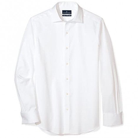 Brand - Buttoned Down Men's Tailored Fit French Cuff Dress Shirt Supima Cotton Non-Iron Spread-Collar