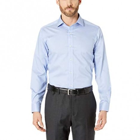 Brand - Buttoned Down Men's Tailored Fit Micro Twill Dress Shirt Supima Cotton Non-Iron Spread-Collar