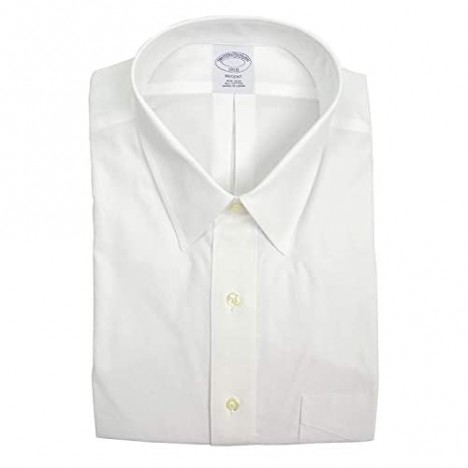 Brooks Brothers Men's Regent Fit Pocket Non Iron Dress Shirt White