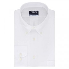 Chaps Men's Dress Shirt Regular Fit Solid