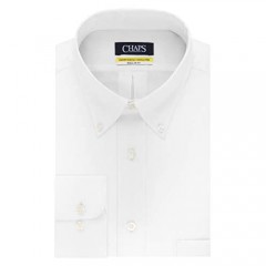 Chaps Men's Dress Shirt Regular Fit Stretch Solid