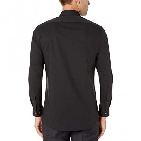 Essentials Men's Slim-fit Wrinkle-Resistant Stretch Dress Shirt