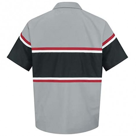 Red Kap Men's Industrial Work Shirt Regular Fit Short Sleeve